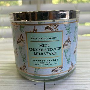 Bath & Body Works 3-Wick Candle - Mint Chocolate Chip Milkshake